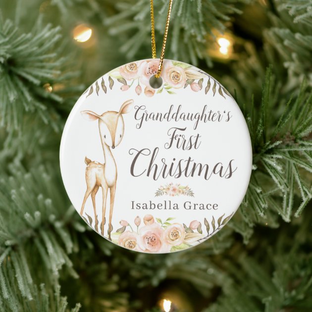 Granddaughter's first christmas ornament best sale