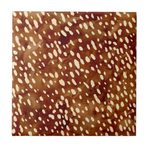 Watercolor Deer Print Ceramic Tile