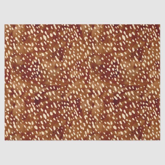 Watercolor Deer Print Tissue Paper (Front)