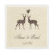 Watercolor deers Wedding Napkin