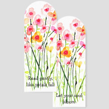 Watercolor delicate wildflowers. Thank you