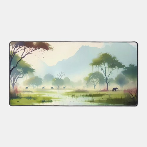 Watercolor Delta Desk Mat