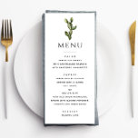 Watercolor Desert Cactus | Elegant Boho Wedding Menu<br><div class="desc">Add desert charm to your wedding with this simple watercolor cactus menu. It features one hand painted cactus in soft, natural colors for a clean and elegant look. Perfect for boho, rustic, or desert themed weddings. Whether you're planning a destination wedding in the Southwest or simply love the clean look...</div>