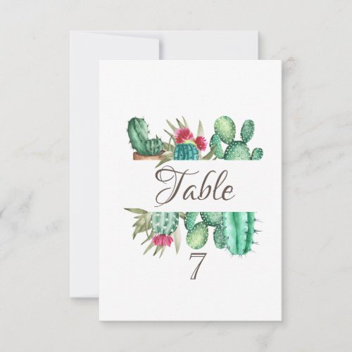 Watercolor Desert Cactus Invitation