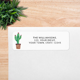 Watercolor Desert Cactus Return Address Label