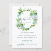 Watercolor Desert Cactus Succulents Birthday Party Invitation (Front)