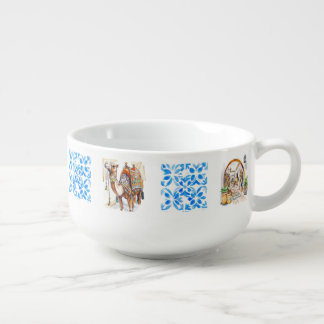 Watercolor Desert Moroccan Artistry Soup Mug