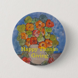 WaterColor design for thanks giving Button