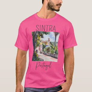 Watercolor Design Of Sintra - Portugal T-Shirt