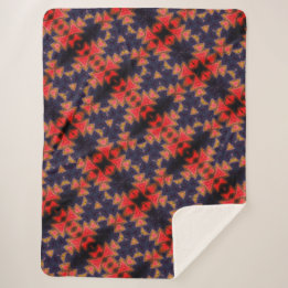 Watercolor design sherpa blanket