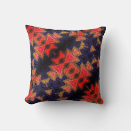 Watercolor design throw pillow