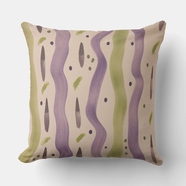 Watercolor Designer Pillow (Front)