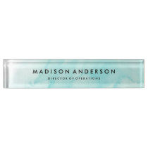 Watercolor Desk Name Plate Watercolor Desk Name Plate