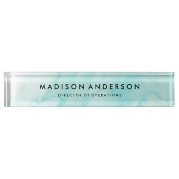 Watercolor Desk Name Plate by FINEandDANDY at Zazzle