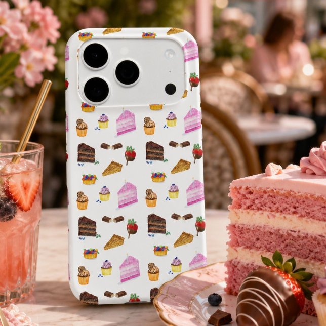 Watercolor Desserts  iPhone Case (Creator Uploaded)