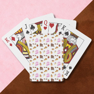 Watercolor Desserts Poker Cards