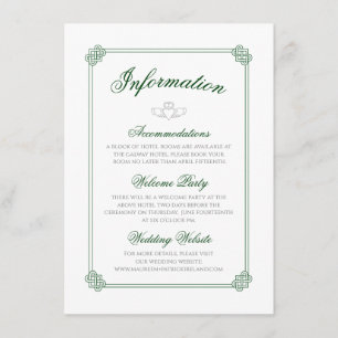 Watercolor Destination: Ireland Information Enclosure Card