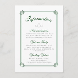 Watercolor Destination: Ireland Information Enclosure Card