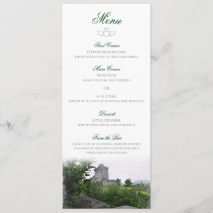 Watercolor Destination: Ireland Menu