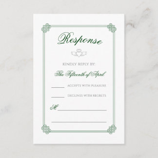 Watercolor Destination: Ireland RSVP Enclosure Card