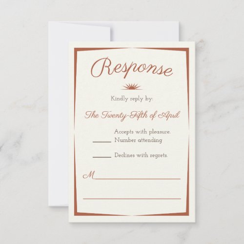 Watercolor Destination Romantic Desert RSVP