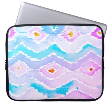 Watercolor Diamond Pattern By Megaflora Design Laptop Sleeve by Megaflora at Zazzle