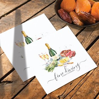 Watercolor Dining Chef Catering ID813