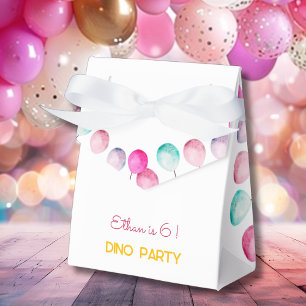 Watercolor Dino party kids birthday Favor Boxes
