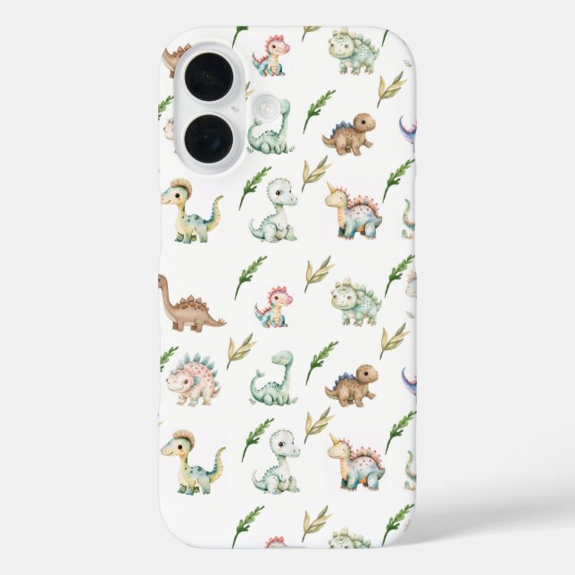 Watercolor Dinosaur Discovery iphone Case (Back)