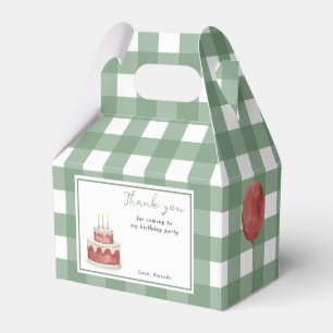 Watercolor Dinosaur First birthday Thank you Favor Boxes