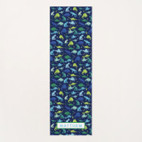 Watercolor Dinosaur Pattern Blue Green Kids