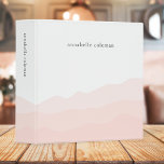 Watercolor Dip Dye Blush Pink Feminine Ombre 3 Ring Binder<br><div class="desc">A watercolor dip dye binder design featuring a classic typography and a 3 layer ombre in a dip dye watercolor style in blush pink. The monogram name can easily be personalized to create a unique custom stationery design especially for you!</div>