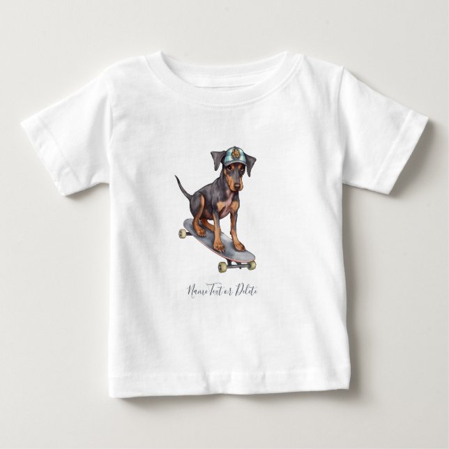 Watercolor Doberman T-Shirt (Front)