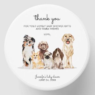 Watercolor Dog baby shower Party Gift Mini Candle Favors