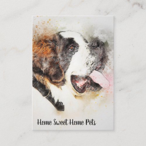 Watercolor Dog Business Card