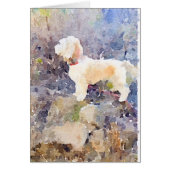 Watercolor Dog card (Front)
