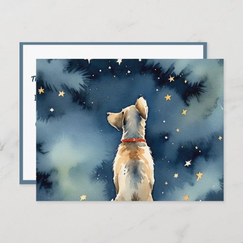 Watercolor Dog For Grooming Spa Postcard