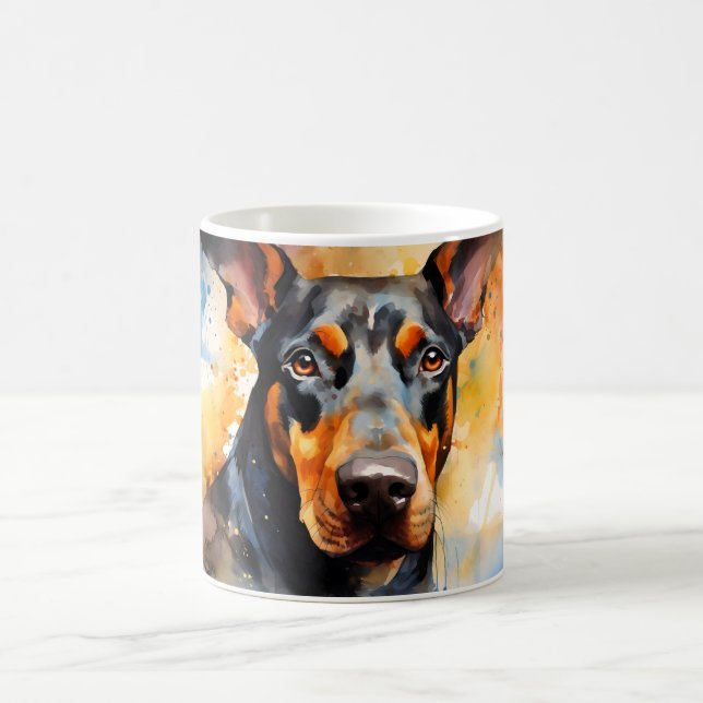 Watercolor Dog Mug Wrap (Center)