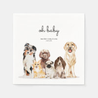 Watercolor Dog Party oh baby
