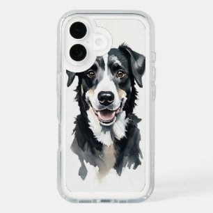 Watercolor Dog Portrait with Floppy Ears iPhone 16 Case