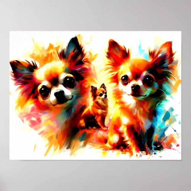 Watercolor Dog Poster (Front)