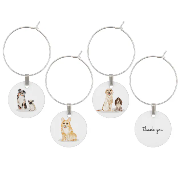 Wine Glass Charms & Tags