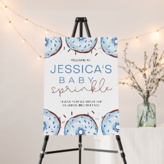 Watercolor Donuts Baby Sprinkle Shower Foam Board