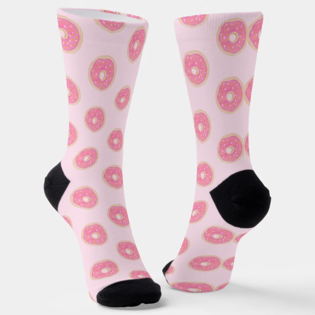 Watercolor Donuts  Socks (Angled)