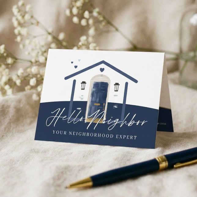 Watercolor Door Real Estate Client Appreciation Thank You Card (Watercolor Door Real Estate Client Appreciation Thank You Card)
