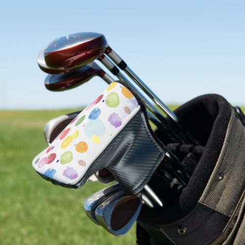 Watercolor Dots 1 Golf Head Cover