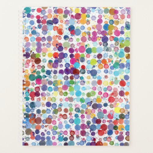 Watercolor Dots Planner