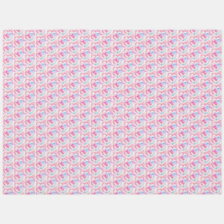 Watercolor Double Heart, Intertwined Love Rug