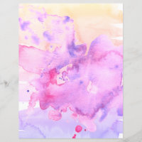 Watercolor Double Sided Scrapbook Paper