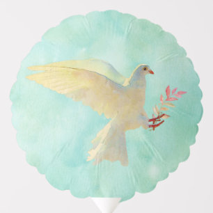 Watercolor Dove Balloon